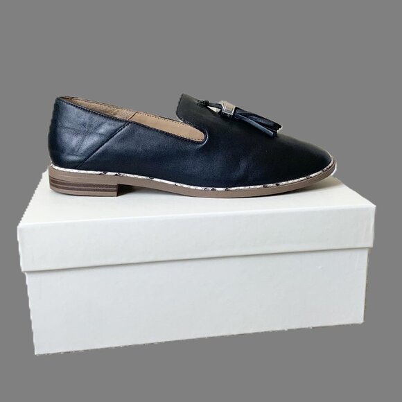 EUC Franco Sarto Hadden Leather Loafers, Black, Size 7.5 - Picture 7 of 12